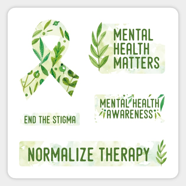 Mental Health Awareness pack Magnet by Pictandra